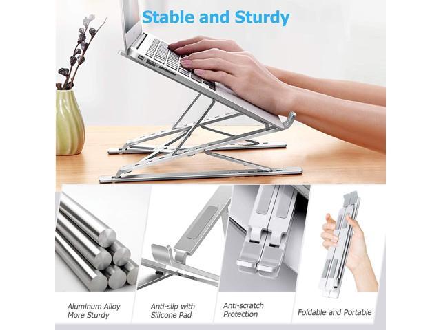Laptop Stand, Adjustable Portable Laptop Holder,Aluminum Alloy Desktop Mount Compatible with 10-15.6 Inch MacBook PC-Notebook Tablet Thinkpad Space...