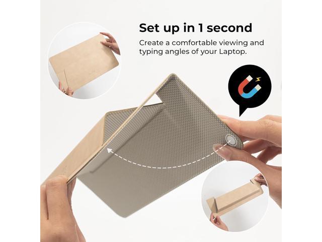 SenseAGE Flat Stand, Foldable Laptop Stand, Lightweight Travel Holder, Anti-Slip Ergonomic Notebook Stand for Office, Compatible with MacBook Air...
