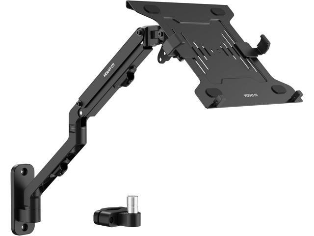 Mount-It! Ergonomic Laptop Arm for Wall or Pole Mounting, Full Motion Adjustments, Versatile Design, Easy Installation