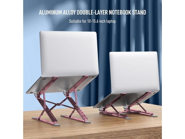 Portable Laptop Riser, Adjustable Laptop Stand,Aluminum Laptop Stand for Desk Foldable, Ergonomic Computer Notebook Stand Holder for MacBook Air...