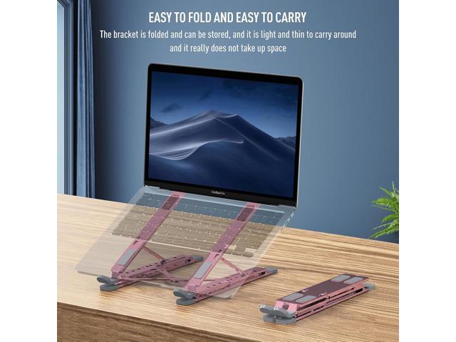 Portable Laptop Riser, Adjustable Laptop Stand,Aluminum Laptop Stand for Desk Foldable, Ergonomic Computer Notebook Stand Holder for MacBook Air...