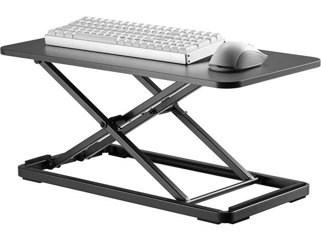 Mount Plus KBT10 Ultra Slim 24' Laptop, Keyboard and Mouse Stand Sit Stand Adjustable Riser for Standing Desks Lifts Up to 15.6 inches in...