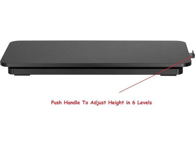Mount Plus KBT10 Ultra Slim 24' Laptop, Keyboard and Mouse Stand Sit Stand Adjustable Riser for Standing Desks Lifts Up to 15.6 inches in...