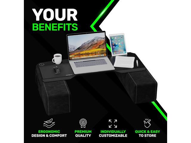 Couchmaster CYBOSS - Extra Wide Laptop Stand for Couch and Bed, Ergonomic Design with Cushions, Lap Desk Supports Notebooks up to 18 Inches You...