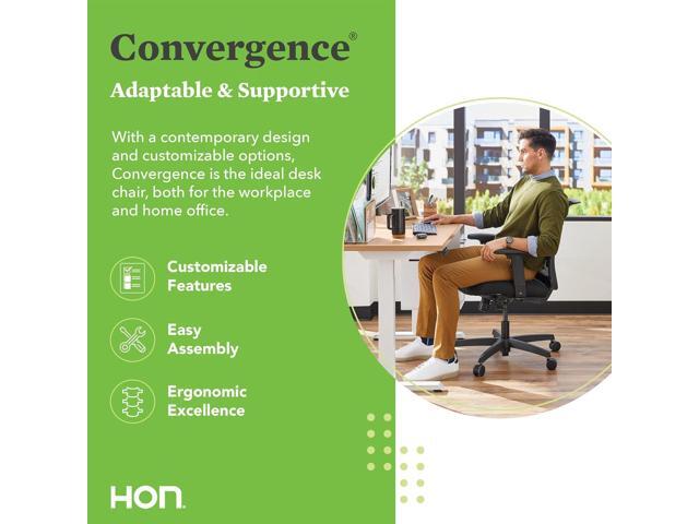 HON HONCMY1AUR10 Convergence Task Chair, Black, UR10