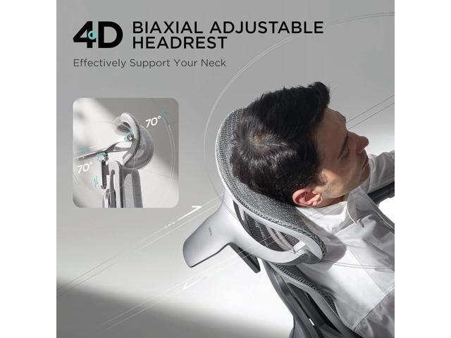 Hbada E3 Pro Ergonomic Office Chair, Big and Tall Office Chair - with 3-Zone Dynamic Lumbar Support, 4D Adjustable Headrest, 6D Adjustable...
