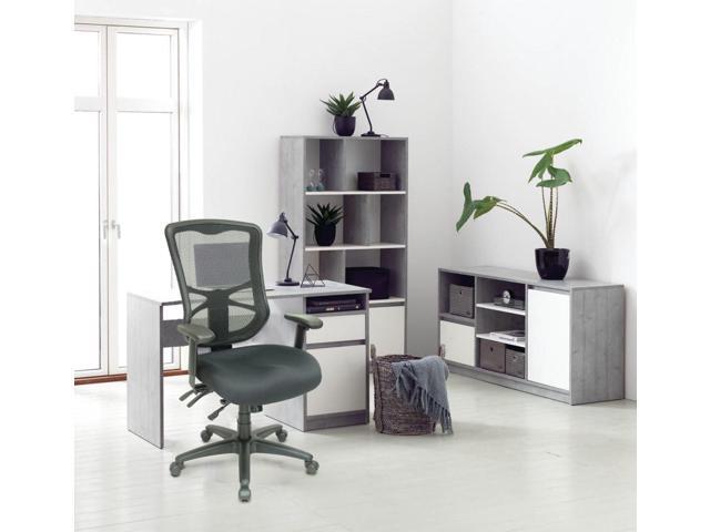 Alera Elusion Series Mesh High-Back Multifunction Chair, Black