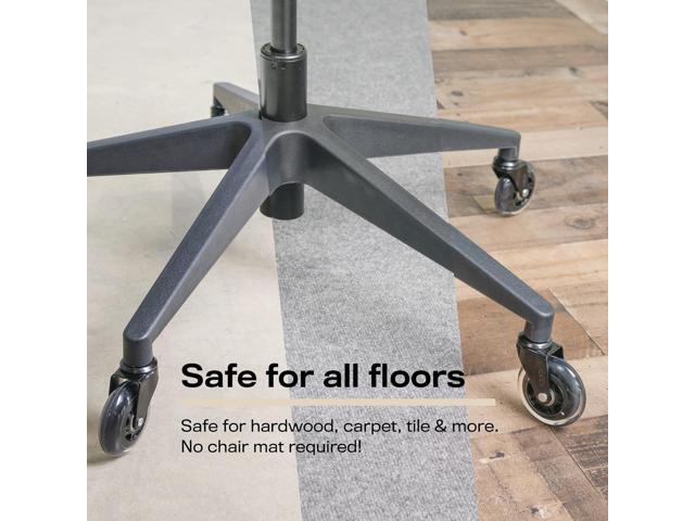 The Office Oasis Original Rollerblade Office Chair Wheels (As Seen On PBS) - Incredibly Smooth & Quiet Casters - Safe for Hardwood Floors & Carpet...