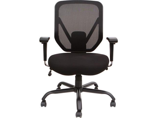 Lorell Soho Big & Tall Black Mesh Back Chair