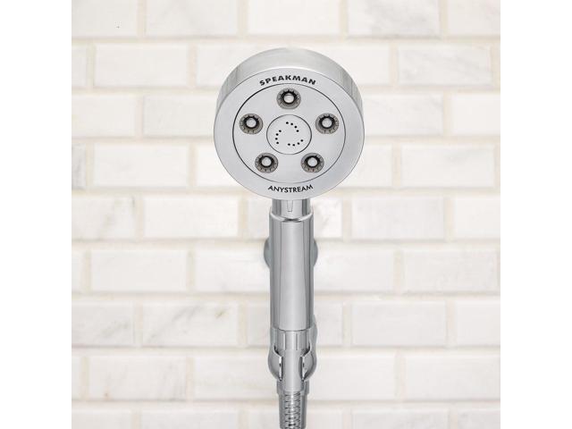 Speakman VS-3010 Neo Anystream High Pressure Handheld Shower Head with Hose, Polished Chrome, 2.5 GPM
