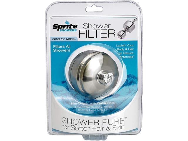 Sprite Industries Universal Shower Filter in Brushed Nickel