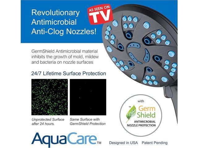 Hotel Spa AquaCare Spa Station High Pressure 48-mode Rain & Handheld 3-way Shower Head Combo with Adjustable Arm - Anti-clog Nozzles, Extra-long 6...
