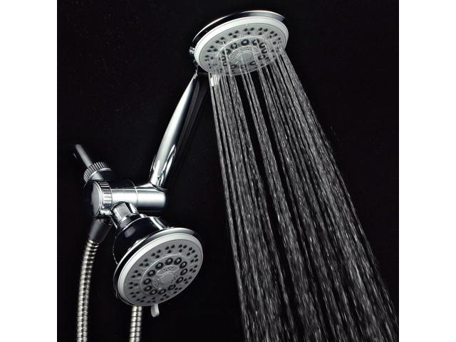 PowerSpa 30-setting 3 Way Luxury G-Style Gray-Face Shower-Head Combo