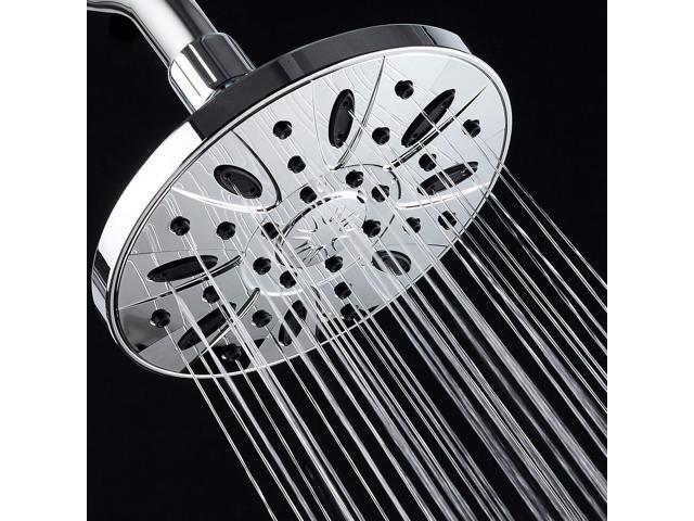AquaDance Chrome High Pressure 6 inch Luxury Spa Rain Shower Head. Anti-Clog Nozzles, Angle Adjustable, Premium Finish. Trust Premier American...