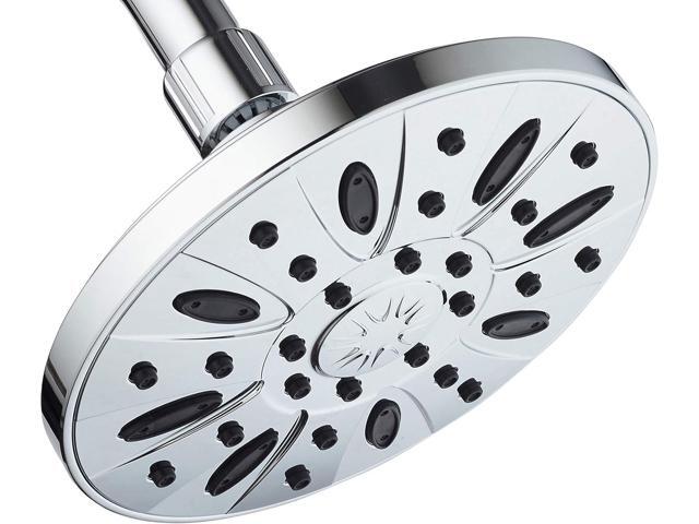 AquaDance Chrome High Pressure 6 inch Luxury Spa Rain Shower Head. Anti-Clog Nozzles, Angle Adjustable, Premium Finish. Trust Premier American...