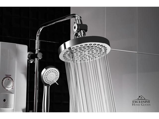 Shower Head With Handheld Combo, 6 Inch High Pressure Rainfall Showerhead With Hand Held 70 Inch Hose for Bath - Adjustable Swivel Shower Head...