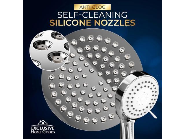 Shower Head With Handheld Combo, 6 Inch High Pressure Rainfall Showerhead With Hand Held 70 Inch Hose for Bath - Adjustable Swivel Shower Head...
