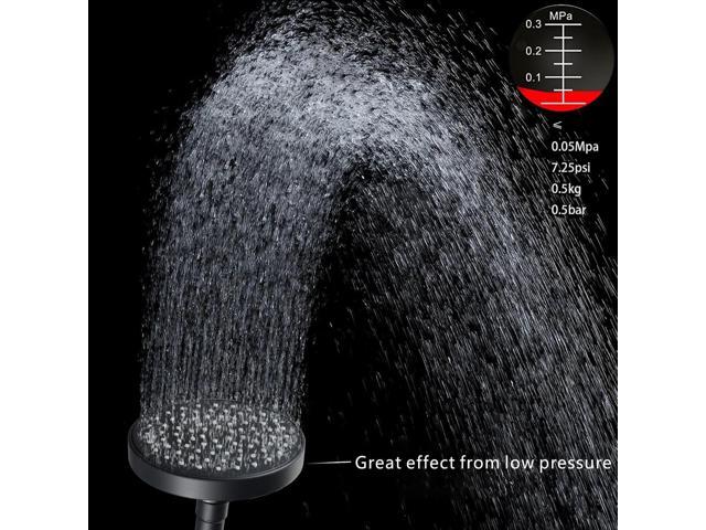 High Pressure Shower Head - 4.7 Powerful Bathroom Pressure Boosting Rain Showerhead - Perfect Universal Replacement for Rainfall Shower Heads (2...