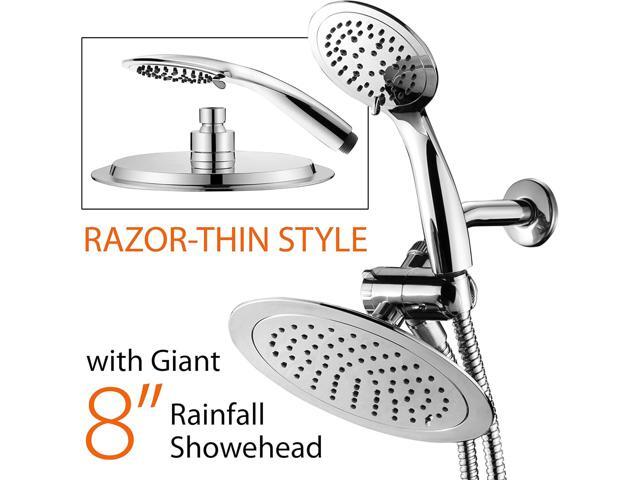Razor High-Fashion 8 Inch Slimline Design 3-way Rainfall Combo
