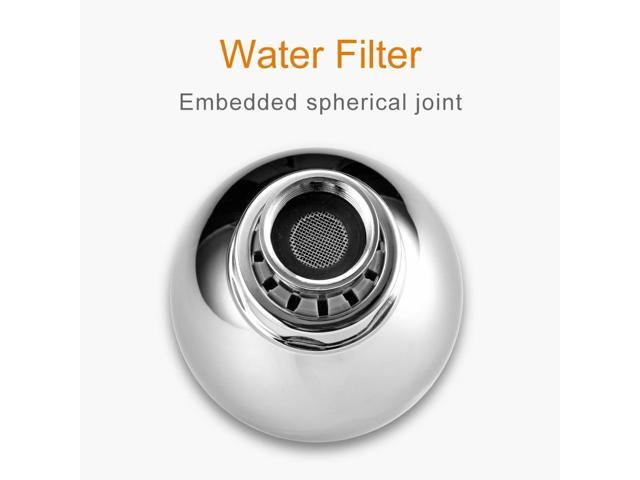 Shower Head High Pressure 3 Inch Showerhead 2.5 GPM Shower Heads, Adjustable Brass Ball Joint Shower Head, Powerful High Flow Shower Head for Bath...