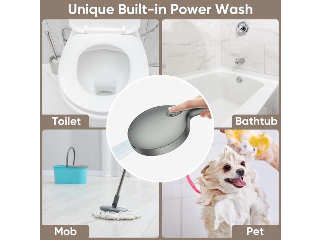 LEIVI High Pressure Shower Head, 4-mode Handheld Showerheads with 70 Inch Stainless Steel Hose, Built-in Power Wash to Clean Tub, Tile & Pets,...