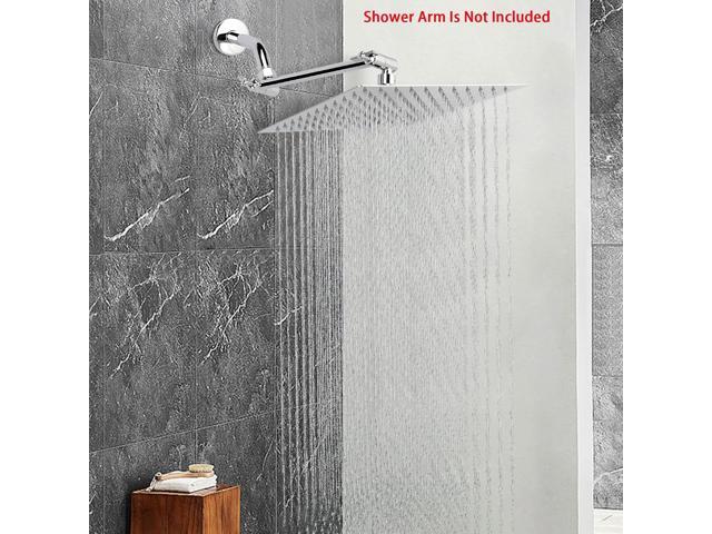 NearMoon Rain Shower Head, High Flow Stainless Steel Square Rainfall Shower, High Pressure Design, Awesome Shower Experience Even At Low Water Flow...