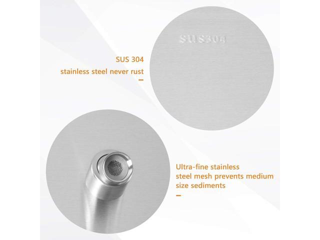 HarJue Shower Head with Extension Arm, High Pressure Square with ShowerArm, Stainless Steel Rainfall-Waterfall Full Body Coverage (12'' Shower with...