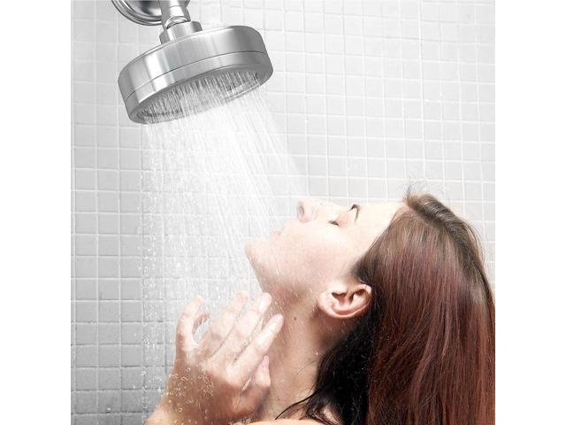 AquaHomeGroup Luxury Filtered Shower Head (Metal) 2 Cartridges Vitamin C+E+A + 5 Shower Caps - Reduses Chlorine & Sediments - Consistent Water...
