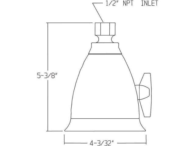 Speakman, Polished Brass S-2005-HB-PB Hotel Anystream High Pressure 2.5 GPM Adjustable Shower Head