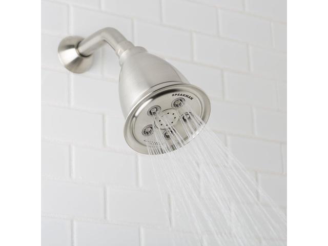 Speakman, Brushed Nickel S-2005-HB-BN Hotel Anystream High Pressure Shower Head-2.5 GPM Adjustable Replacement Bathroom Showerhead