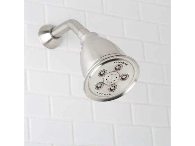 Speakman, Brushed Nickel S-2005-HB-BN Hotel Anystream High Pressure Shower Head-2.5 GPM Adjustable Replacement Bathroom Showerhead