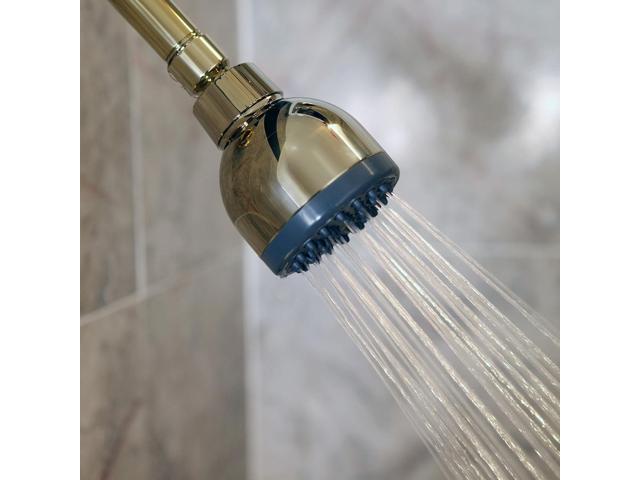 Aqua Elegante Low Water Pressure Shower Heads - Best High Pressure Boosting Wall Mount Showerhead - Indoor And Outdoor Modern Bath Spa Head, 2.5...