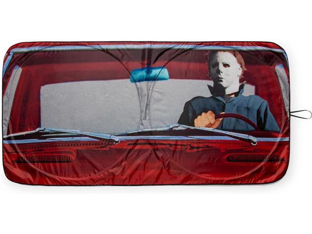 Halloween Michael Myers Horror Movie Sunshade for Windshield Foldable Sun Visor Protector for Cars, Trucks, SUVs Blocks UV Rays and Sun Glare ...