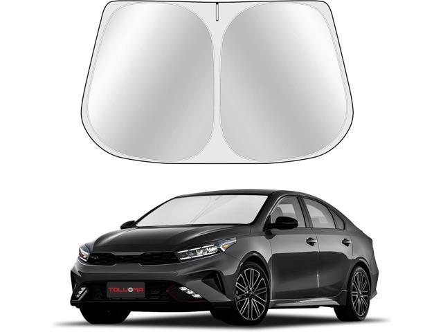 Custom Fit Windshield Sun Shade for Kia Forte 2019-2024 - Full Coverage, 210T Reflective Fabric, Double-Layer Design - Blocks 99% UV Rays, Keeps...