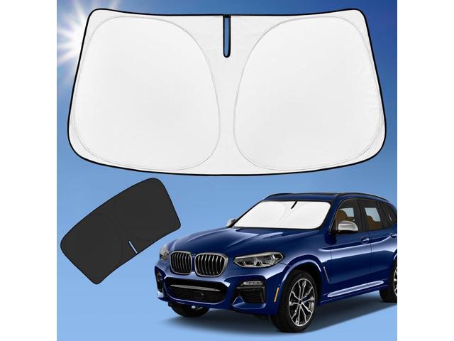 Sun Shade Sunshade for BMW X3 2018-2024 2025 Windshield Cover, 4-Layer Front Window Shade Custom fit X3 Base, xDrive28i, xDrive35i, M Sport SUV Sun...