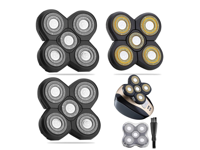 3 Pcs 5 Blades Universal Head Shaver replacement Heads for Head Shaver, Compatible mainstream shaver brands, head shaver replacement blades,...
