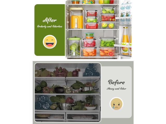 40 Piece Food Storage Containers with Lids(20 Containers & 20 Lids), BPA-Free Plastic Food Containers for Kitchen Storage and Organization, Leak...
