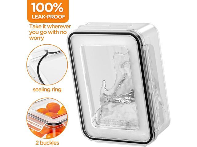 40 PCS Food Storage Containers with Lids Airtight, 100% Leakproof Plastic Meal-Prep Containers Reusable(20 Containers & 20 Lids),Microwave and...