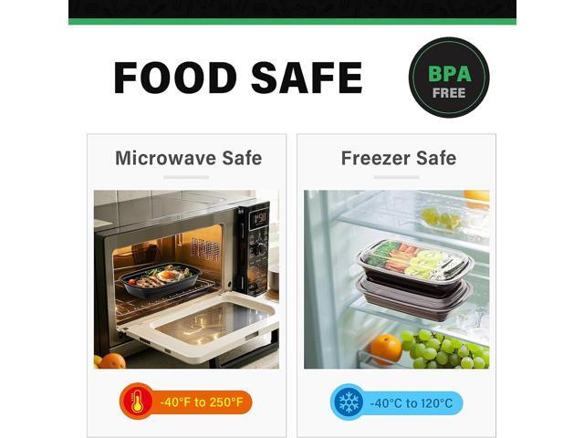 Meal Prep Container, 50 Pack 32 oz Food Storage Containers with Lids, Disposable Bento Box Reusable Plastic Lunch Box, BPA Free Take-Out Box...