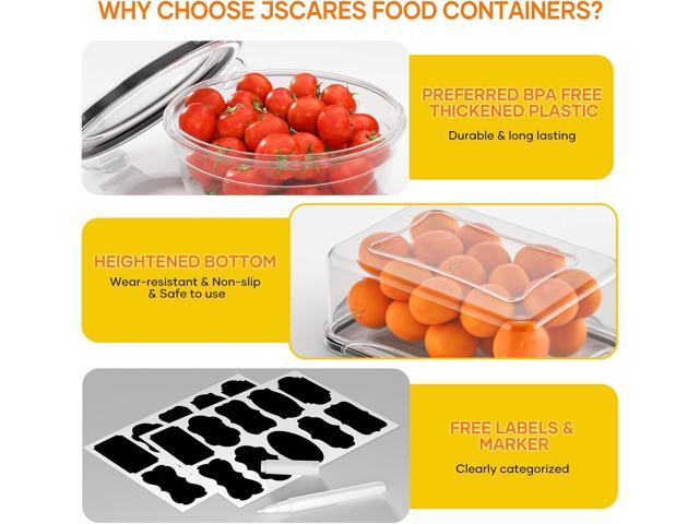 52 PCS Food Storage Containers with Lids Airtight (26 Lids & 26 Containers)- Reusable Plastic Leakproof Meal-Prep Container for Kitchen Storage...