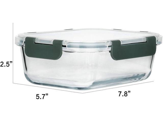 M MCIRCO [8-Pack,30 oz] Glass Meal Prep Containers,Glass Food Storage Containers,Airtight Glass lunch Containers with Lids - Microwave, Oven,...