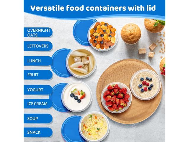 Freezer Storage Containers, [10 Pack-16 oz] Ultra Thick Freezer Containers with Leakproof Twist Top Lids, Heavy Duty BPA Free Stackable Food...