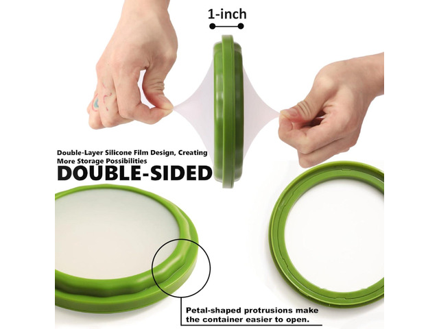 4-Piece Airtight Food Storage Containers Set Avocado Saver, Onion Keeper, Silicone Kitchen Organizers for Fridge, Reusable & Leak-Proof to Lock in...