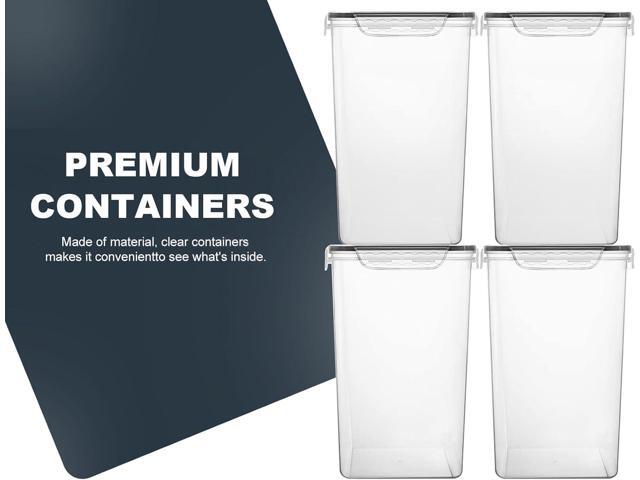 M MCIRCO Extra Large 7qt / 6.5L/220oz Tall Food Storage Containers, WIDE & DEEP, 4-Piece Plastic Airtight Kitchen Pantry Storage Containers for...