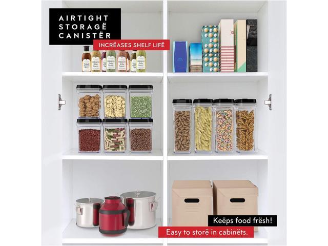 DWËLLZA KITCHEN Airtight Food Storage Containers with Lids 6 Piece Set Air Tight Kitchen Storage Containers for Pantry Organization and Storage -...