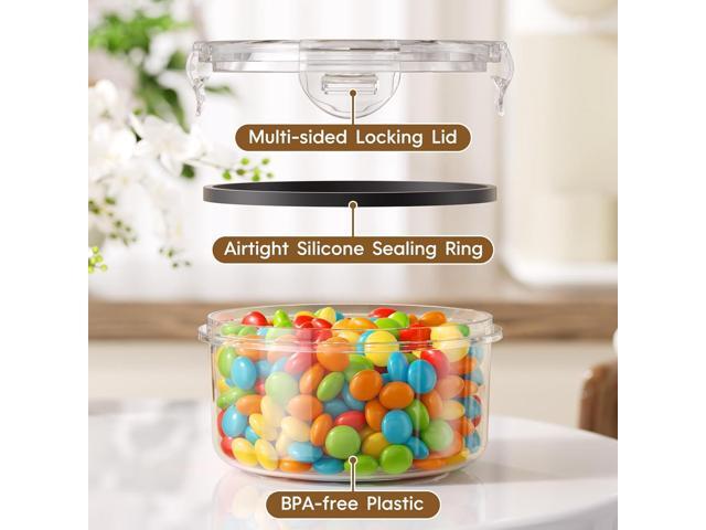 50 Pcs Large Food Storage Containers with Lids Airtight, Total 628.8OZ Stackable Kitchen Organization Set, BPA-Free Plastic Meal Prep Container...
