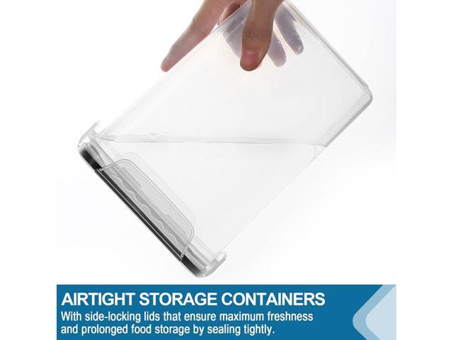VERONES Large Tall Airtight Food Storage Containers, 10 PACK Plastic Airtight Kitchen & Pantry Organization, Ideal for Flour & Sugar Plastic...