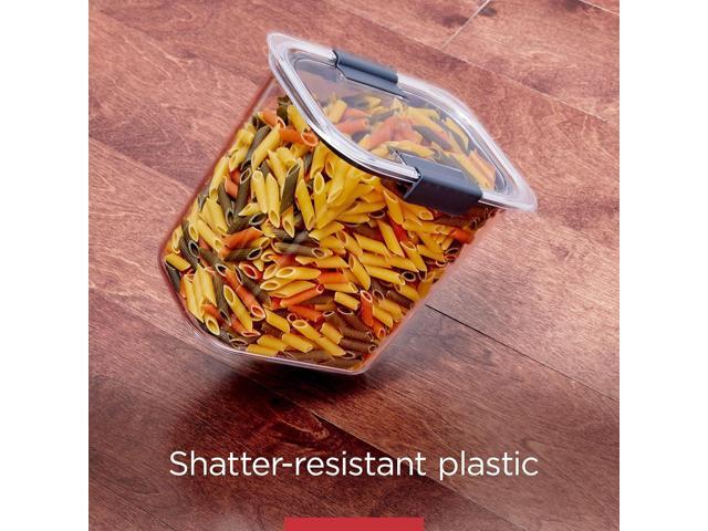 Rubbermaid Brilliance 14-Piece Food Storage Container Set with Scoops Airtight BPA-Free for Kitchen and Pantry Organization