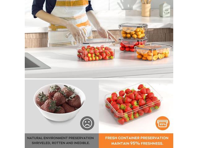 40 PCS Food Storage Containers with Lids Airtight (20 Containers & 20 Lids), Plastic Storage Meal Prep Container-Stackable 100% Leakproof &...