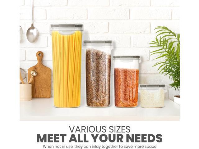 KICHLY Airtight Food Storage Containers With Lids (24 Pack) - Pantry Organizers - Pantry Storage - For Cereal & More